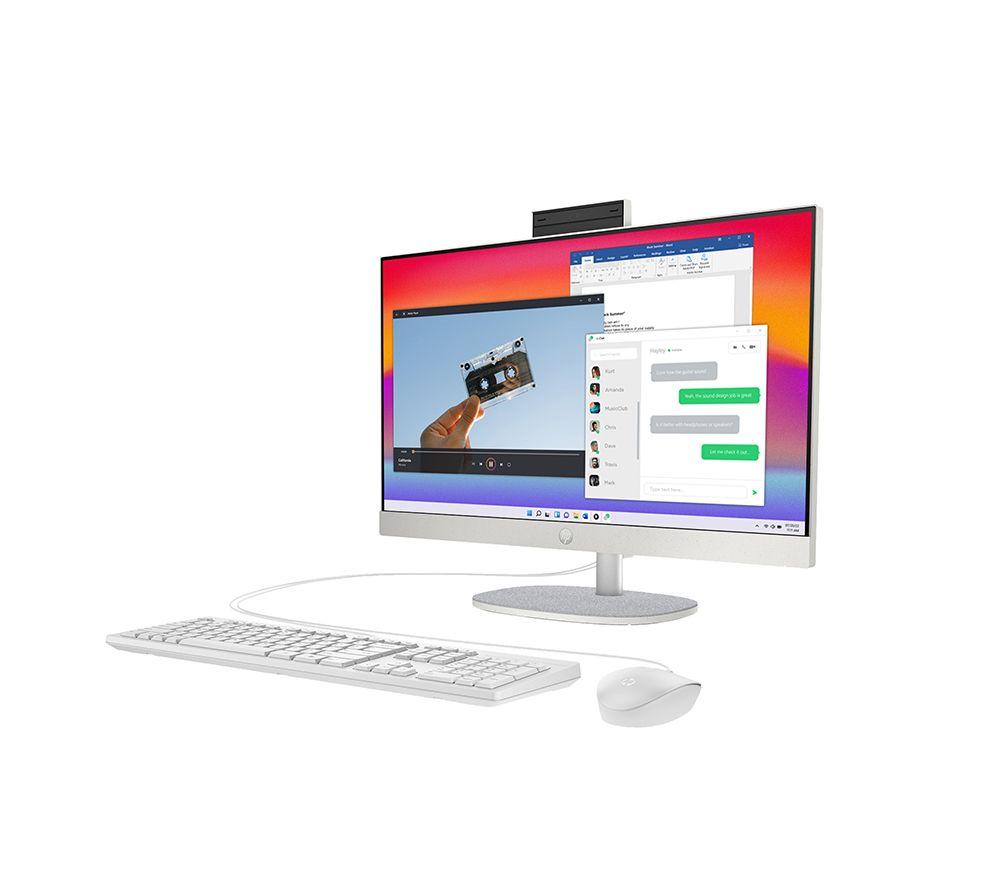 HP 24-cr0048na 23.8" All-in-One PC - Intel&reg; Core&trade; i5, 1 TB SSD, White image number 26 of 29