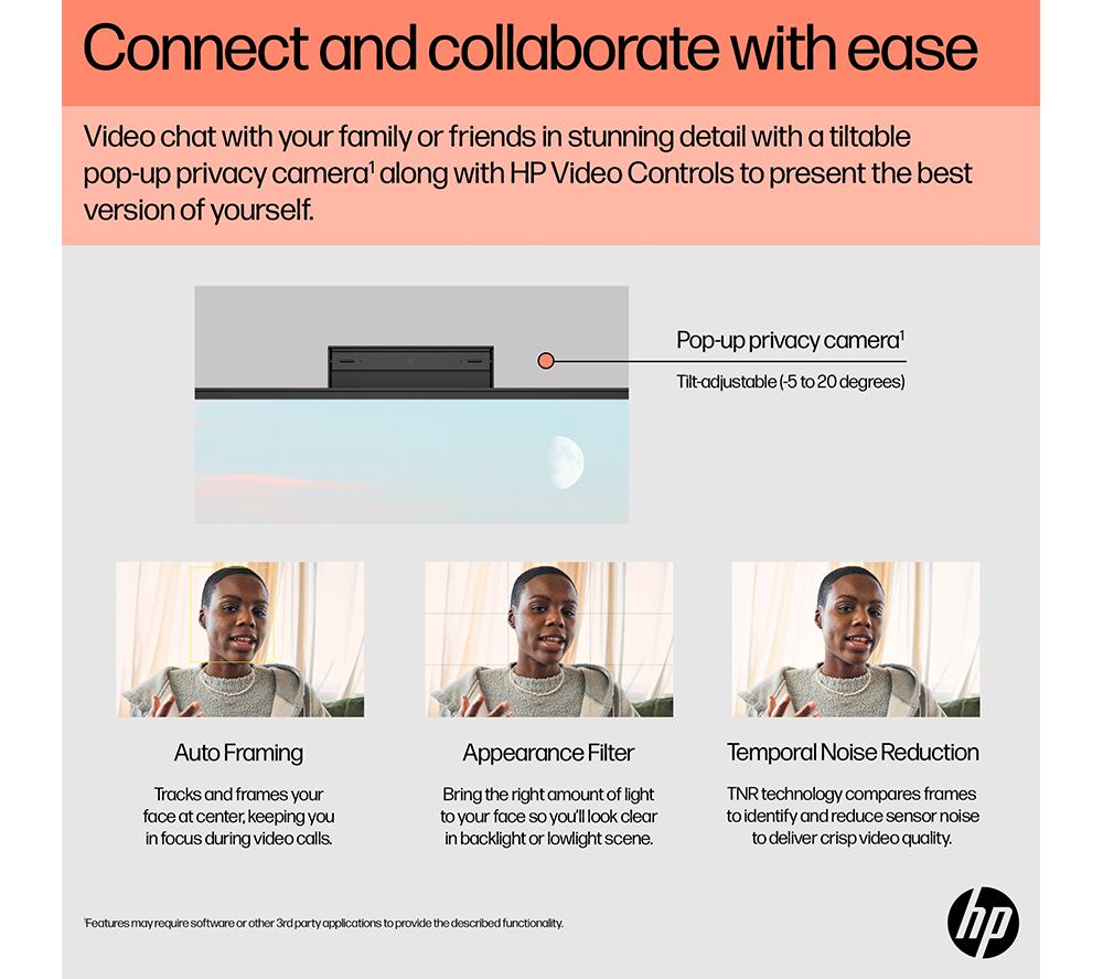 HP 24-cr0065na 23.8" All-in-One PC - AMD Ryzen 7, 1 TB SSD, White image number 5 of 15