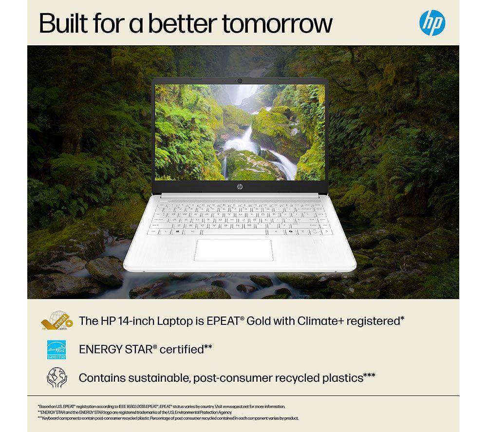 HP 14-dq6500sa 14" Laptop - Intel&reg; N150, 128 GB UFS, White image number 17 of 22