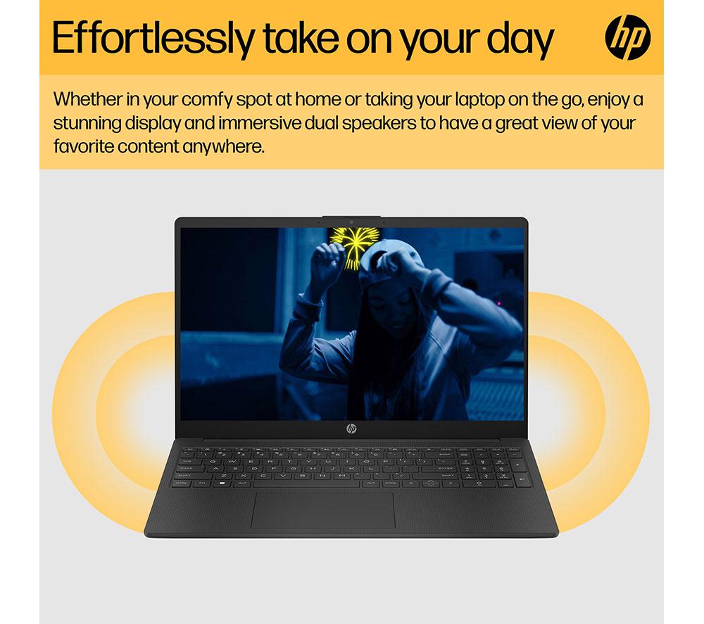 HP 15-fc0527sa 15.6" Laptop - AMD Ryzen 7, 512 GB, Jet Black image number 10 of 22