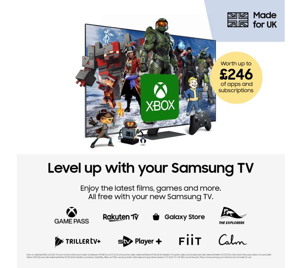 SAMSUNG U8000F 55" Crystal UHD 4K HDR Smart TV 2025 - UE55U8000F