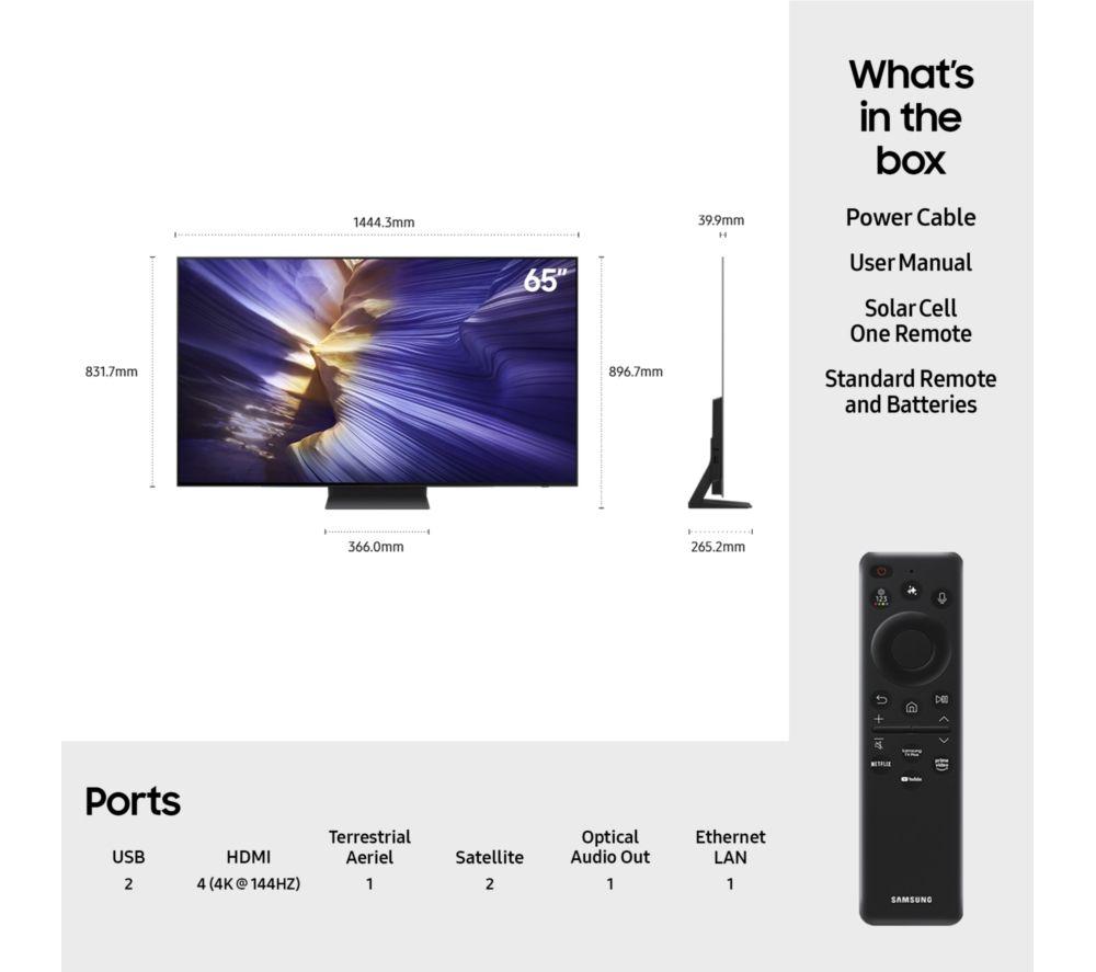 SAMSUNG S90F 65" OLED 4K Vision AI Smart TV 2025 - QE65S90F image number 20 of 45