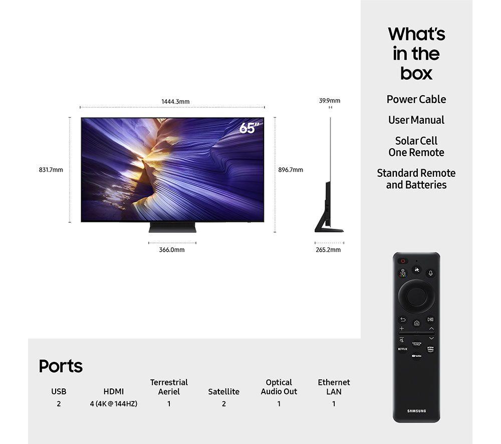 SAMSUNG S90F 65" OLED 4K Vision AI Smart TV 2025 - QE65S90F image number 31 of 45