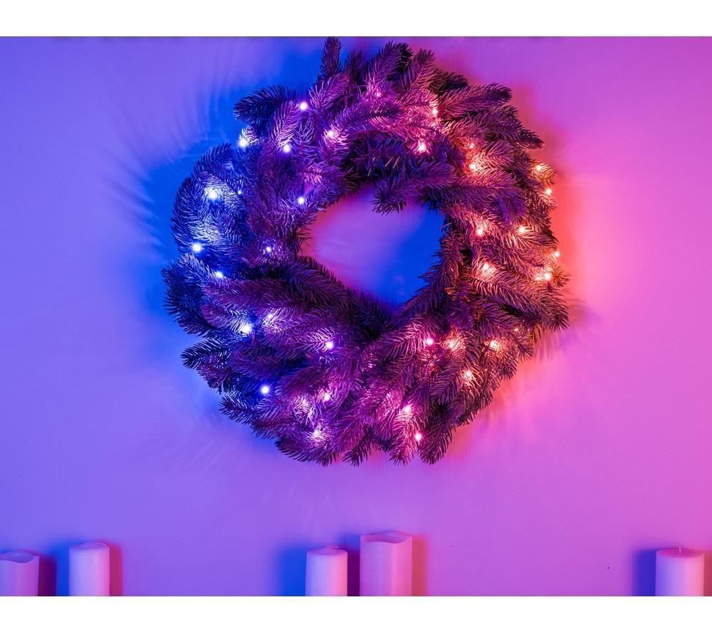 TWINKLY Pre-Lit Smart LED Wreath - 50 LEDs image number 5 of 12
