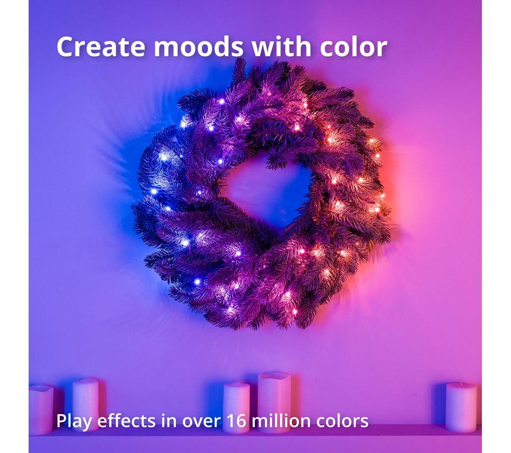 TWINKLY Pre-Lit Smart LED Wreath - 50 LEDs image number 6 of 12