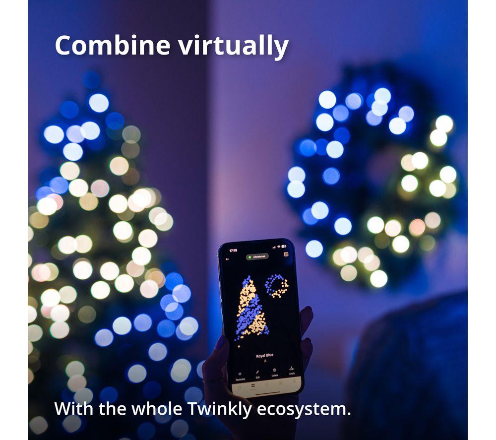 TWINKLY Pre-Lit Smart LED Wreath - 50 LEDs image number 10 of 12