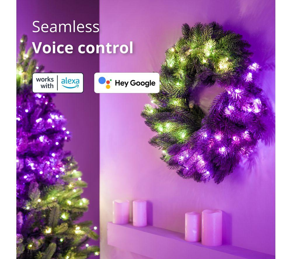TWINKLY Pre-Lit Smart LED Wreath - 50 LEDs image number 11 of 12