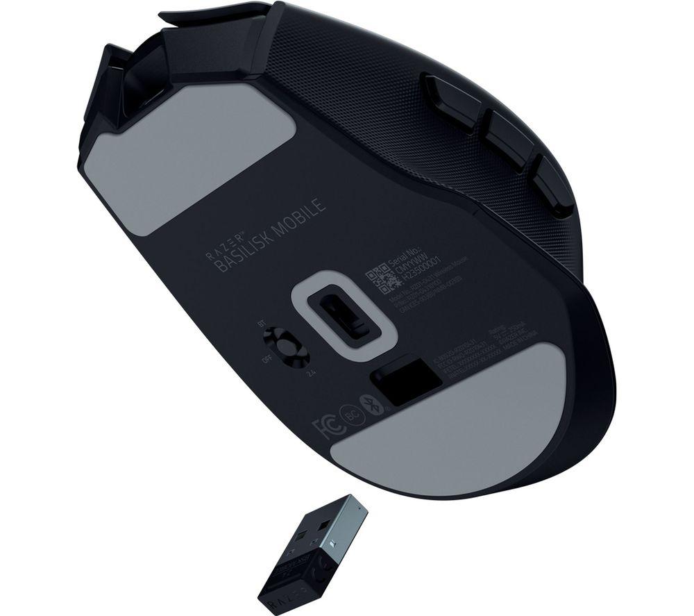 RAZER Basilisk Mobile Wireless Optical Gaming Mouse - Black image number 4 of 10