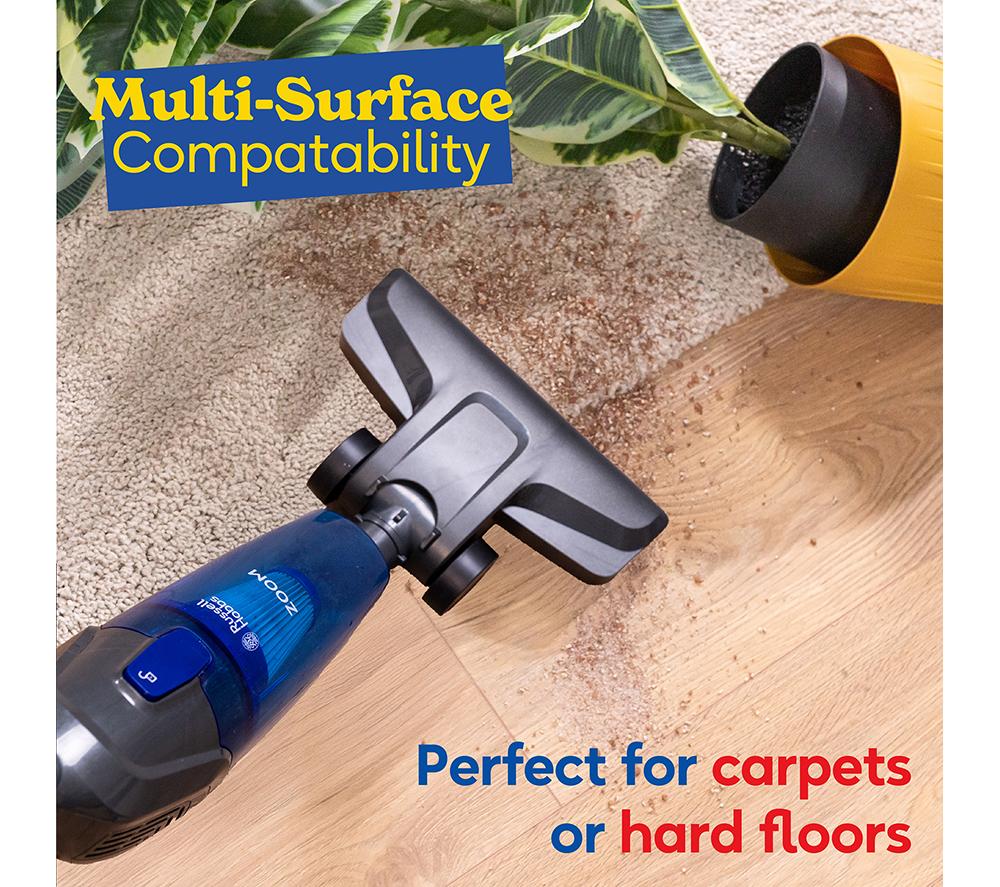 RUSSELL HOBBS Zoom RHSV1002 Handheld Vacuum Cleaner - Blue & Grey image number 4 of 17