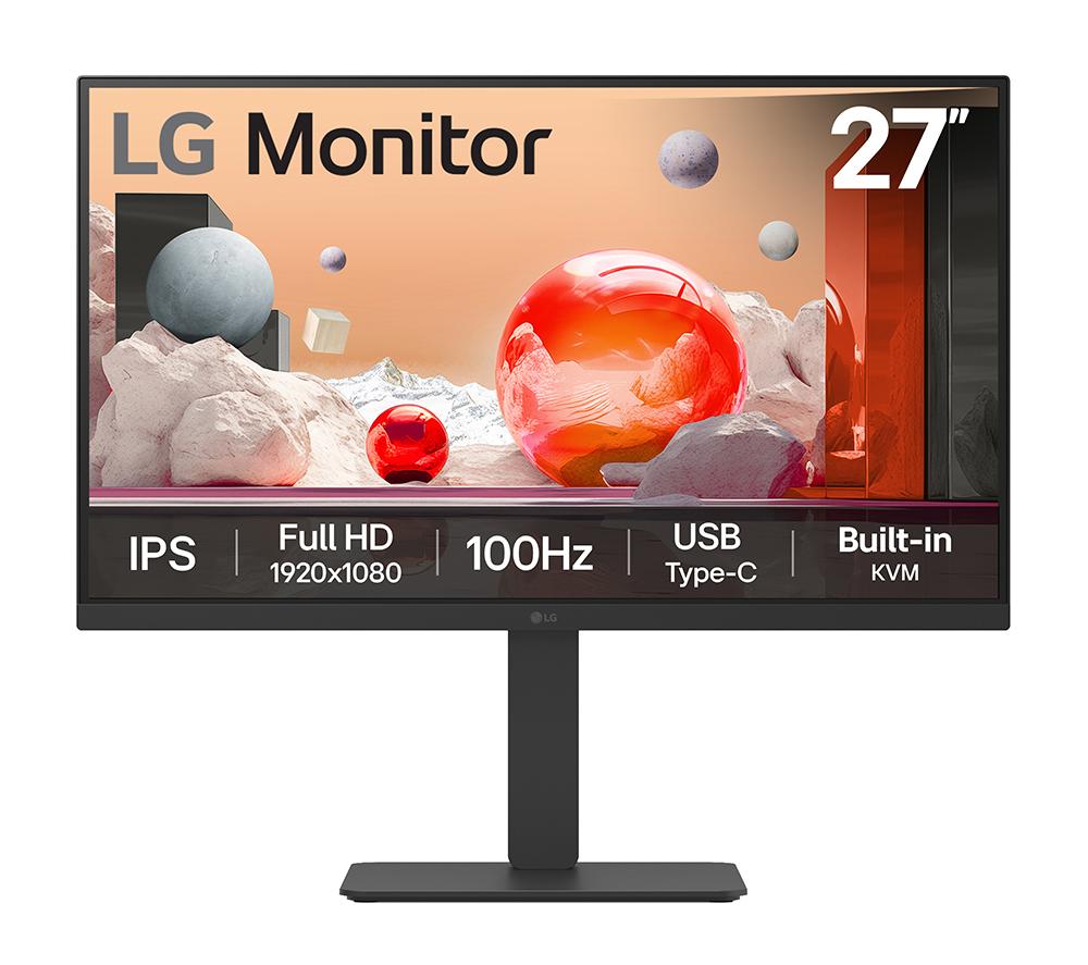 Lg 27Ba650-B.aek Full Hd 27" Ips Monitor - Black, Black