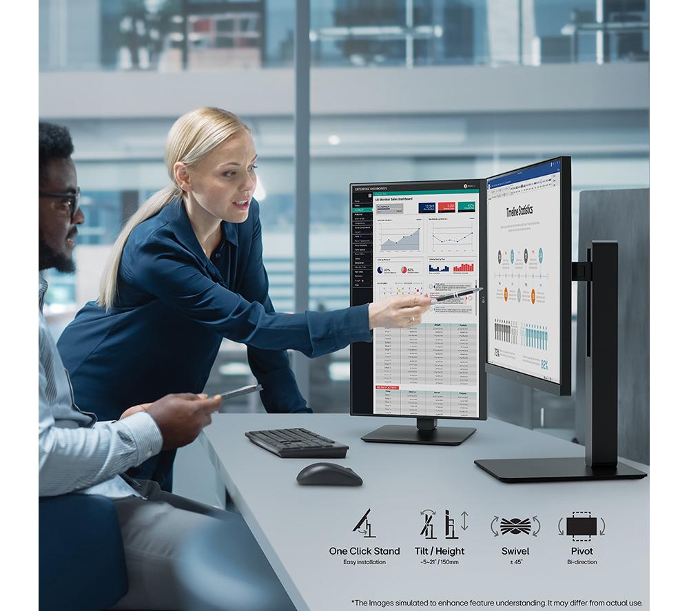 LG 27BA650-B.AEK Full HD 27" IPS Monitor - Black image number 3 of 15