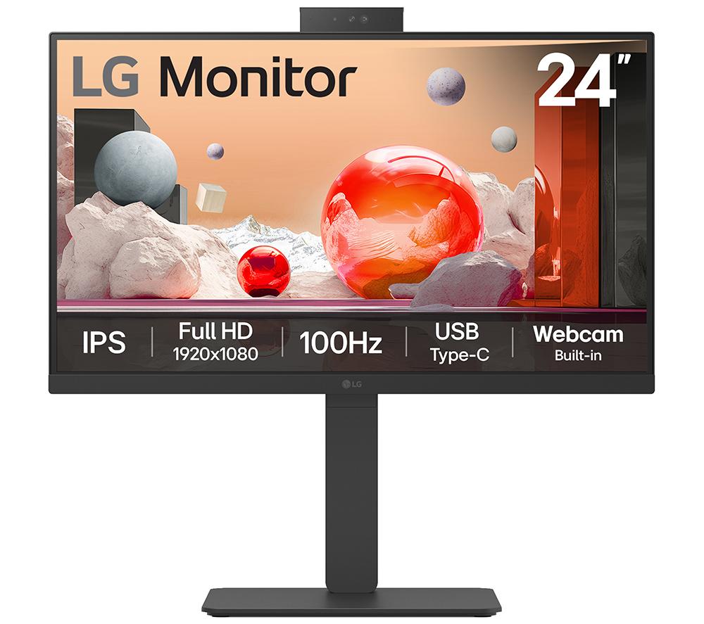 Lg 24Ba850-B.aek Full Hd 24" Ips Monitor - Black, Black