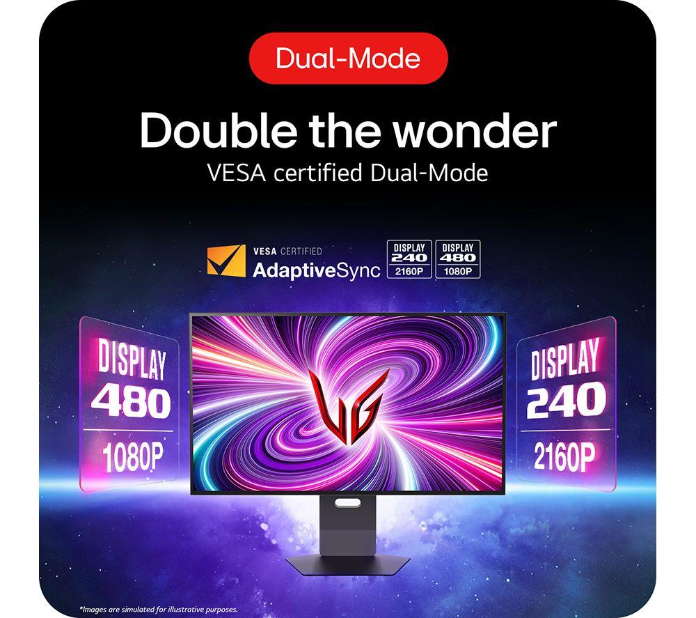 LG UltraGear 32GS95UV-B.AEK 4K Ultra HD 32" WOLED Gaming Monitor - Black image number 10 of 15