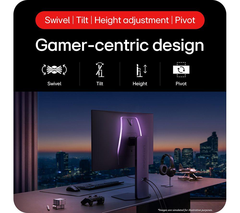 LG UltraGear 32GS95UV-B.AEK 4K Ultra HD 32" WOLED Gaming Monitor - Black image number 12 of 15