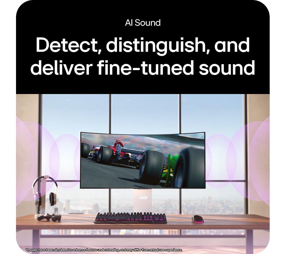 LG UltraGear GX9s 39GX90SA-W.AEK Quad HD 39" Curved OLED Smart Gaming Monitor - White image number 10 of 23