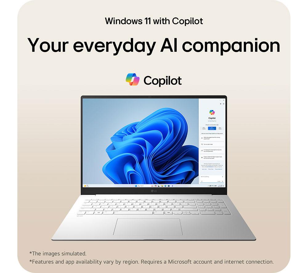 LG gram Pro 17Z90TP-G.AD88A1 17" Laptop - Intel® Core™ Ultra 7, 1 TB SSD, Black