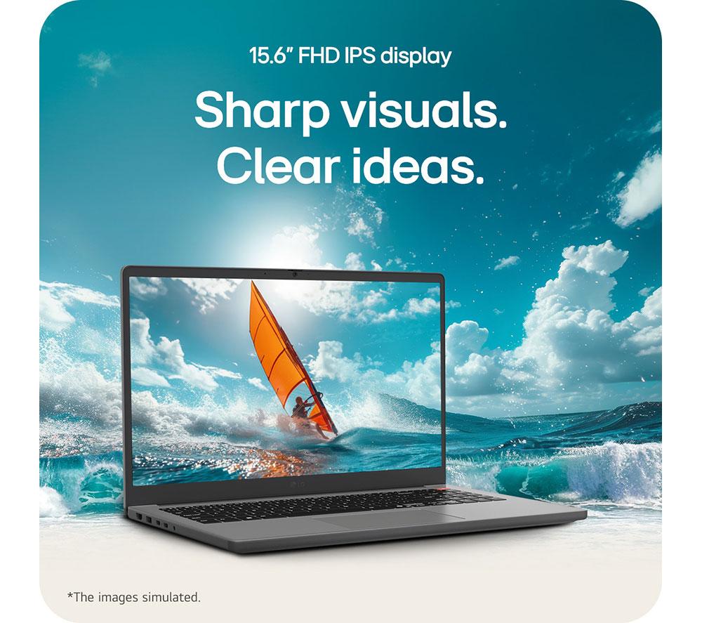 LG gram Book AI 15U50T-G.AA56A1 15.6" Laptop - Intel® Core™ i5, 512 GB SSD, Titan Silver