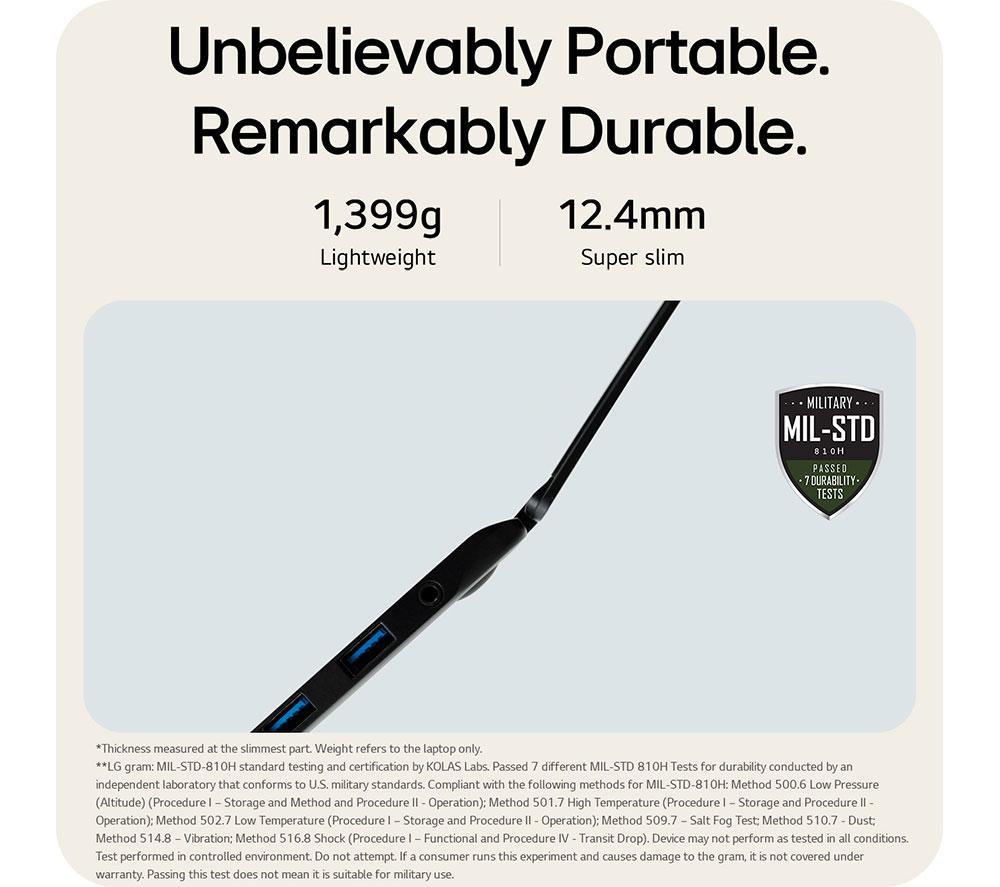 LG gram Pro 16T90TP-G.AA78A1 16" 2 in 1 Laptop - Intel&reg; Core&trade; Ultra 7, 1 TB SSD, Black image number 3 of 18