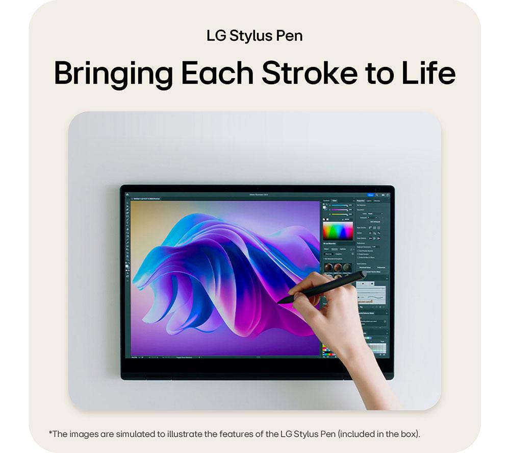 LG gram Pro 16T90TP-G.AA78A1 16" 2 in 1 Laptop - Intel&reg; Core&trade; Ultra 7, 1 TB SSD, Black image number 10 of 18