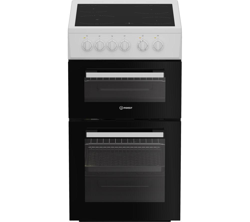INDESIT ITE5VMW 50 cm Electric Ceramic Cooker – White, White