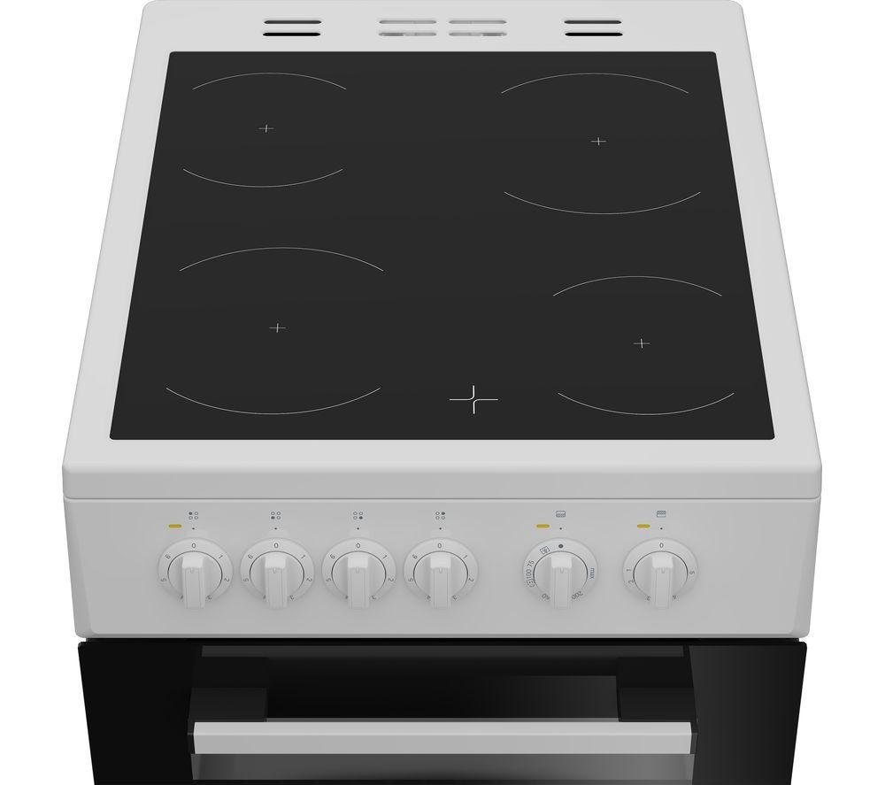 INDESIT ITE5VMW 50 cm Electric Ceramic Cooker - White image number 4 of 6