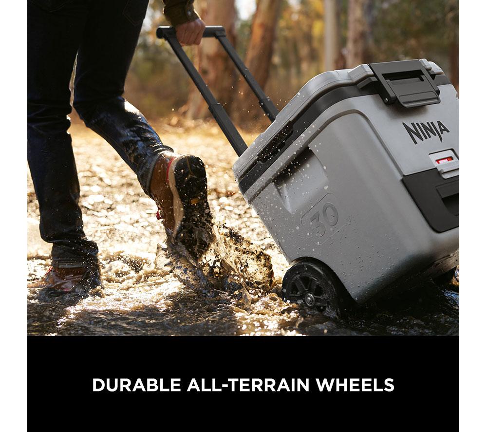 NINJA FB230UKGY FrostVault 28L Wheeled Cooler with Dry Zone - Grey image number 3 of 7