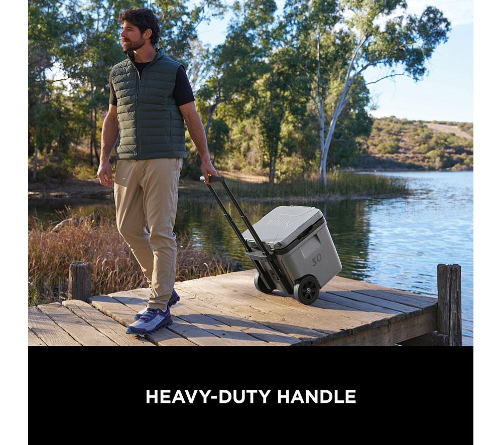 NINJA FB230UKGY FrostVault 28L Wheeled Cooler with Dry Zone - Grey image number 6 of 7