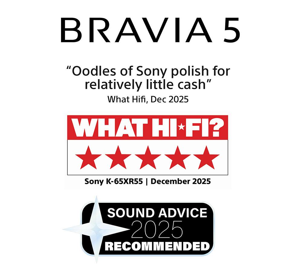 SONY BRAVIA 5 65" XR Mini LED 4K HDR Smart TV - K65XR55B image number 2 of 20
