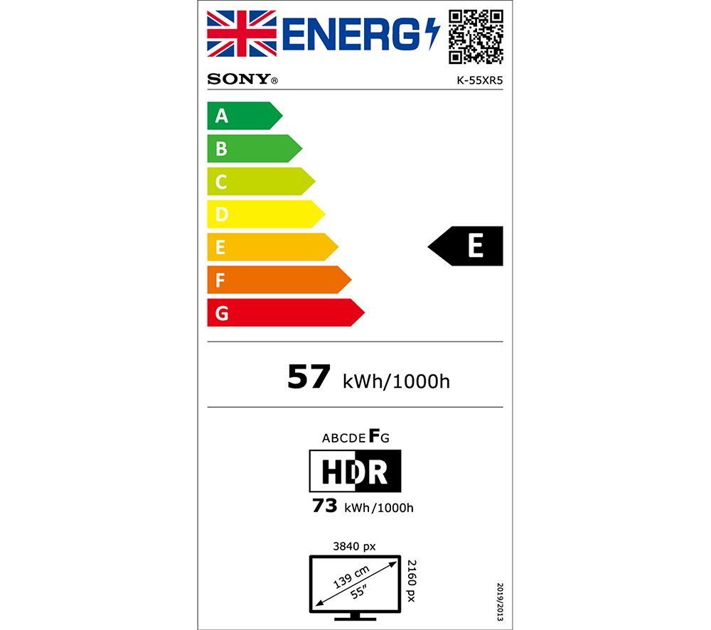 SONY BRAVIA 5 65" XR Mini LED 4K HDR Smart TV - K65XR55B image number 19 of 20