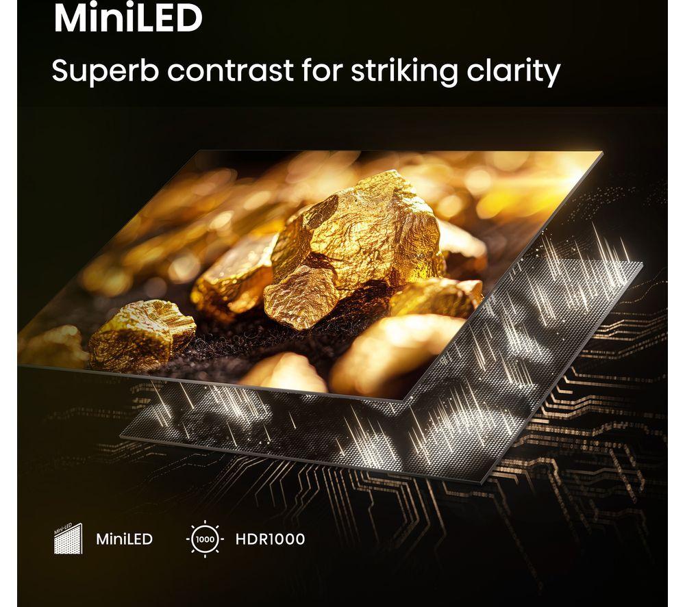 HISENSE U7Q 65" Mini LED 4K 144Hz Smart AI TV with Freely - 65U7QTUK image number 4 of 16
