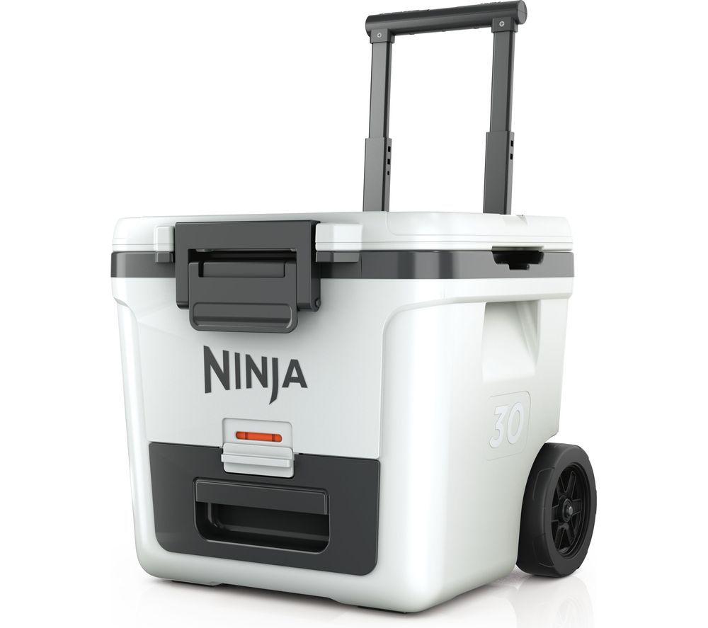 NINJA FB230UKWH FrostVault 28L Wheeled Cooler with Dry Zone - White