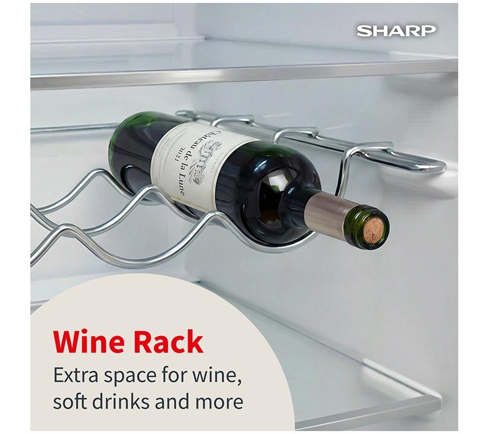 SHARP SJ-BE227M01X-EN Integrated 50/50 Fridge Freezer - Sliding Hinge image number 7 of 7