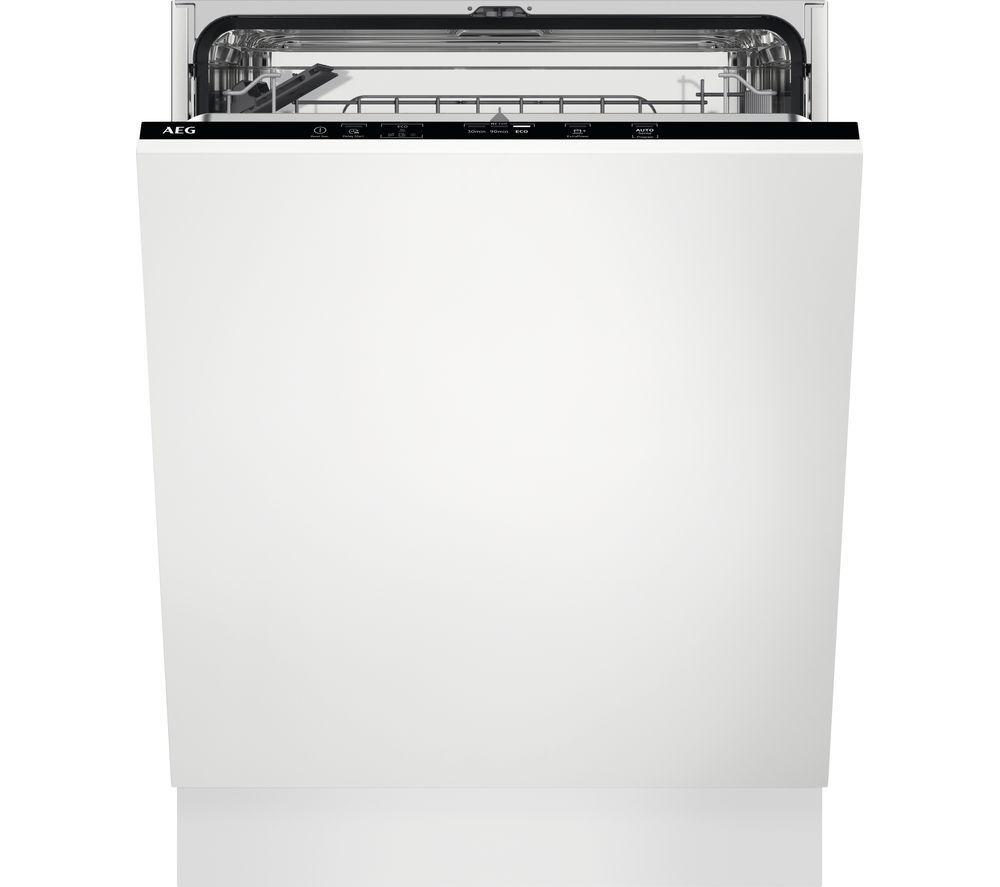 AEG FSB54607Z Full-size Fully Integrated Dishwasher, White