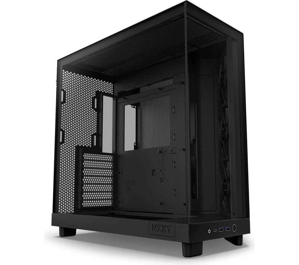 NZXT H6 FLOW ATX Mid-Tower PC Case - Black