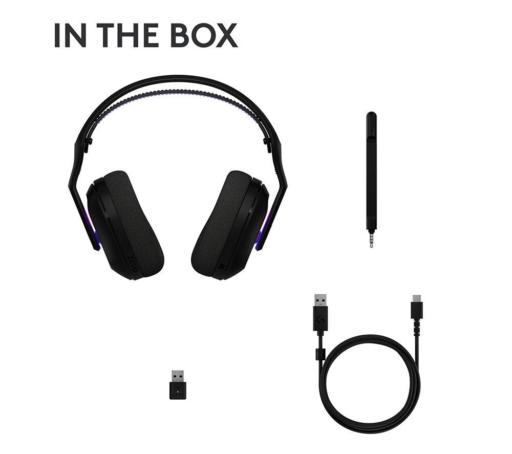 LOGITECH G522 LIGHTSPEED Wireless Gaming Headset - Black image number 9 of 9