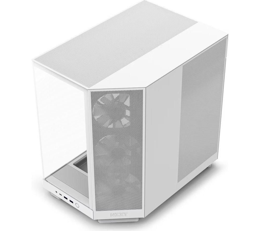 NZXT H6 FLOW RGB ATX Mid-Tower PC Case - White