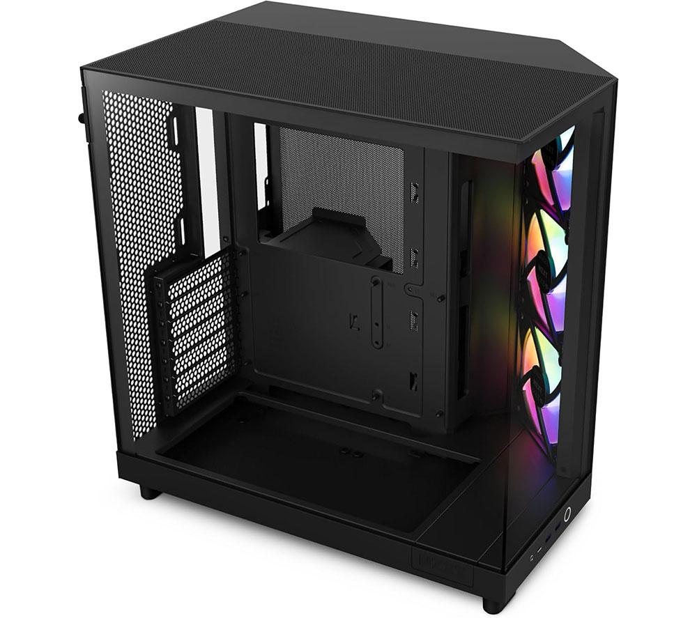 NZXT H6 FLOW RGB ATX Mid-Tower PC Case - Black