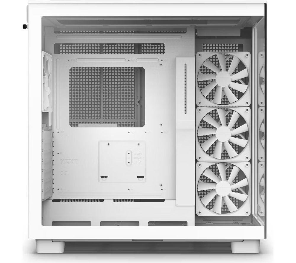 NZXT H9 FLOW ATX Mid-Tower PC Case - White image number 4 of 5