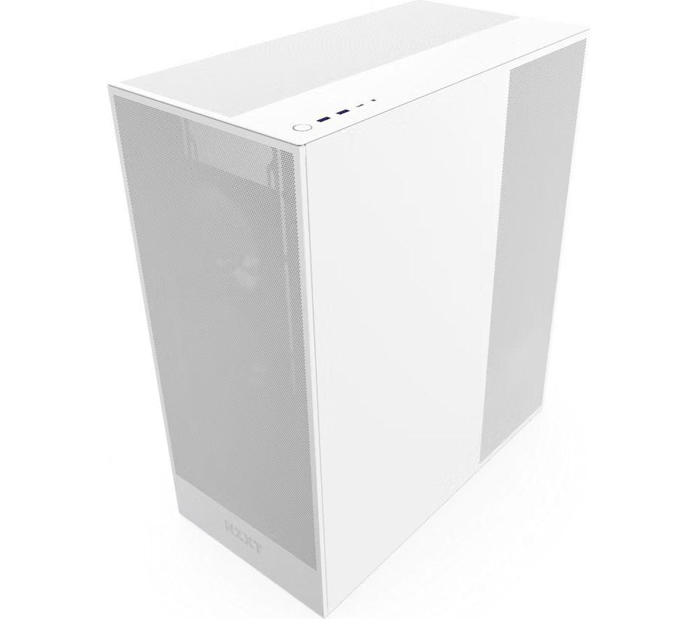 NZXT H7 Flow ATX Mid-Tower PC Case - White image number 2 of 3