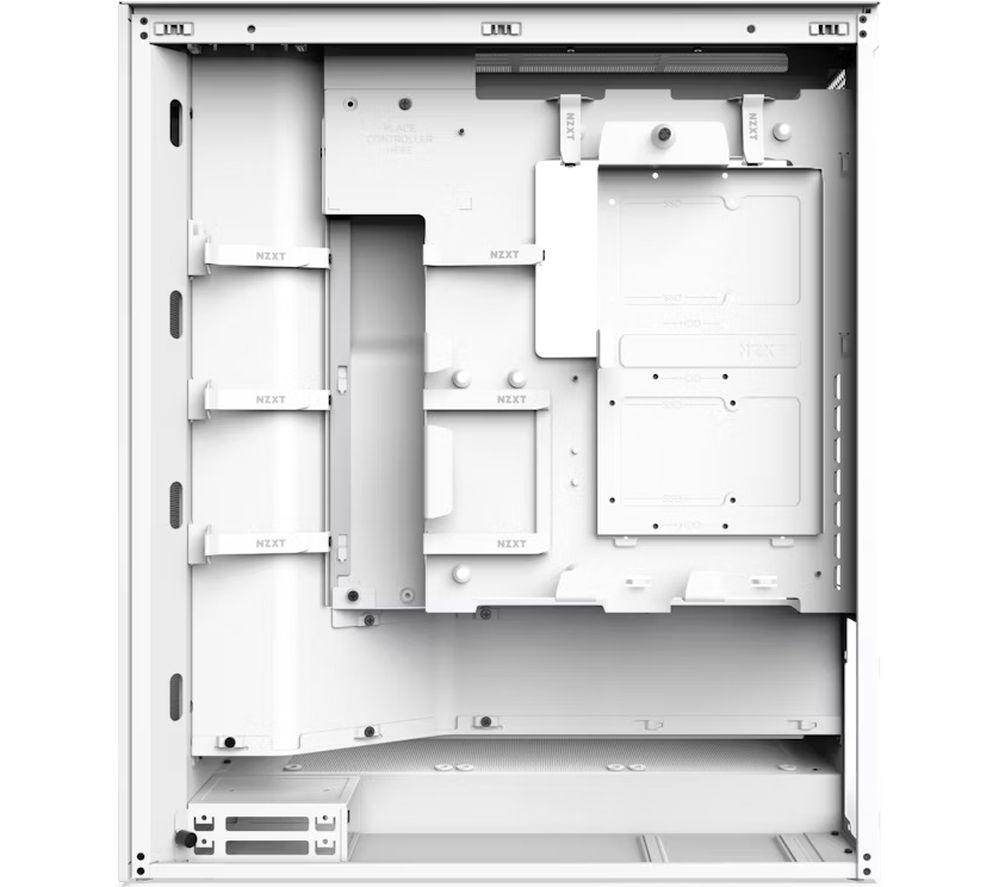 NZXT H7 Flow RGB ATX Mid-Tower PC Case - White image number 3 of 5