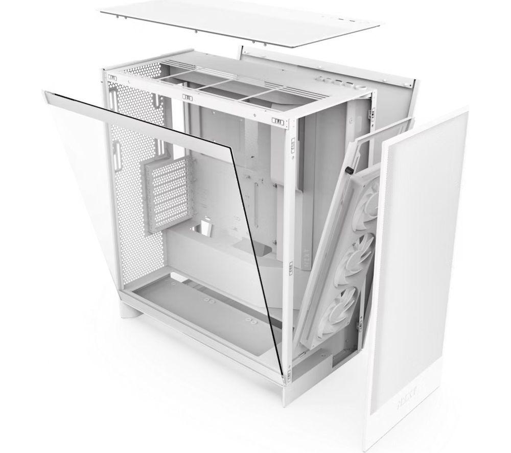NZXT H7 Flow RGB ATX Mid-Tower PC Case - White image number 5 of 5