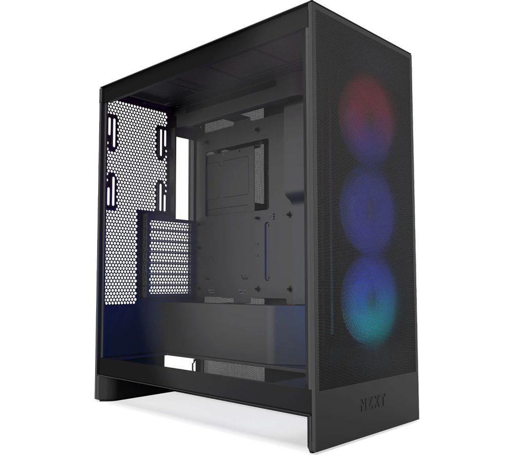 NZXT H7 Flow RGB ATX Mid-Tower PC Case - Black
