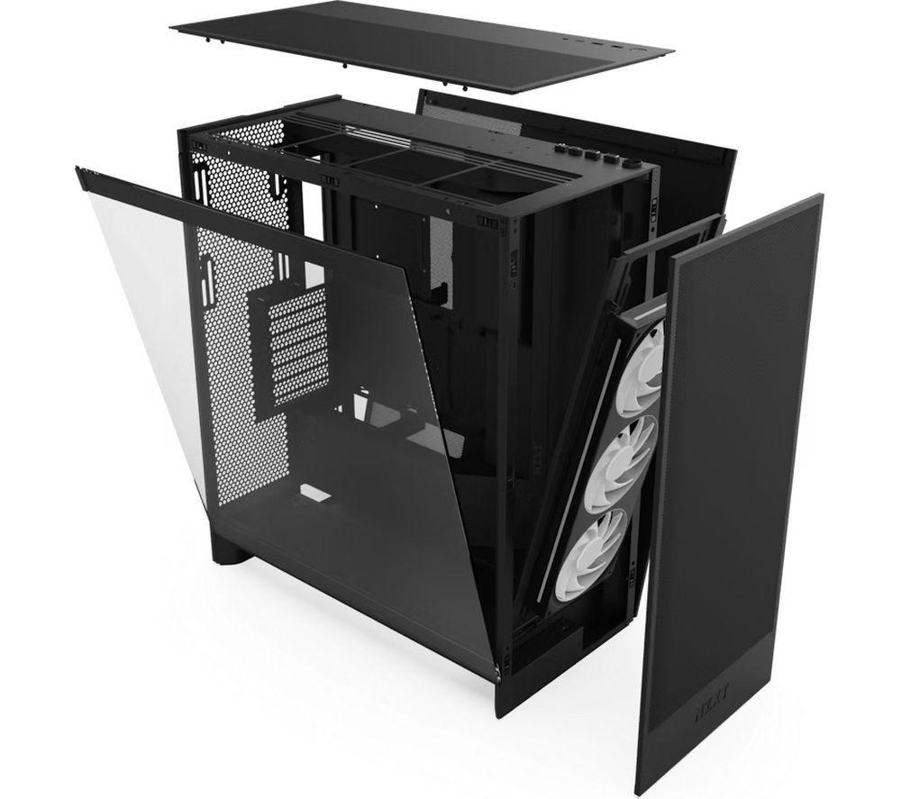 NZXT H7 Flow RGB ATX Mid-Tower PC Case - Black image number 3 of 4