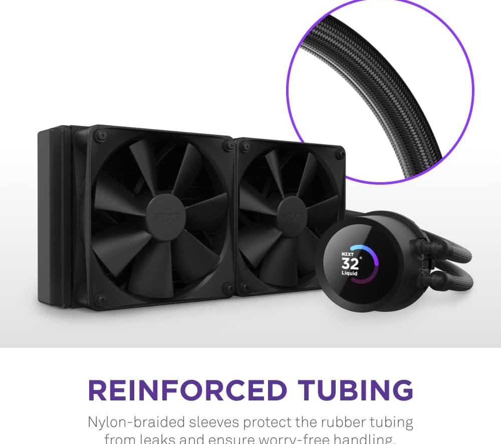 NZXT Kraken 240 240 mm Liquid CPU Cooler - Black image number 3 of 9