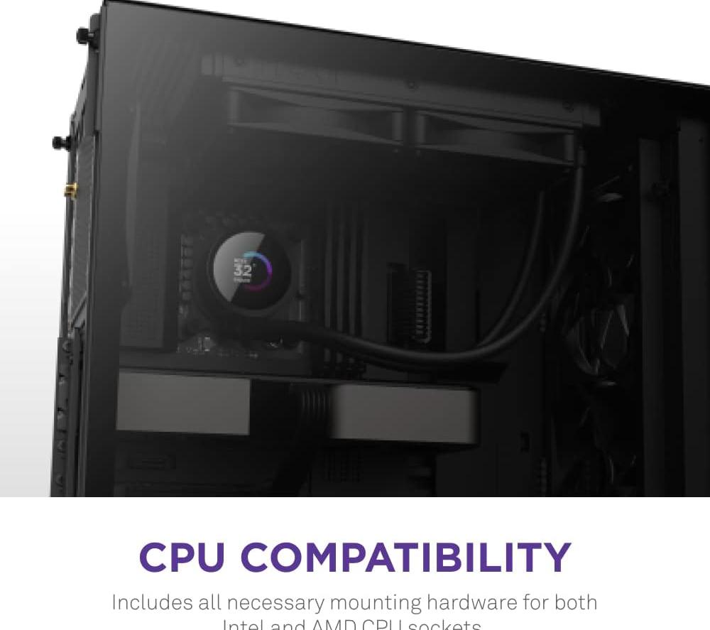 NZXT Kraken 240 240 mm Liquid CPU Cooler - Black image number 5 of 9