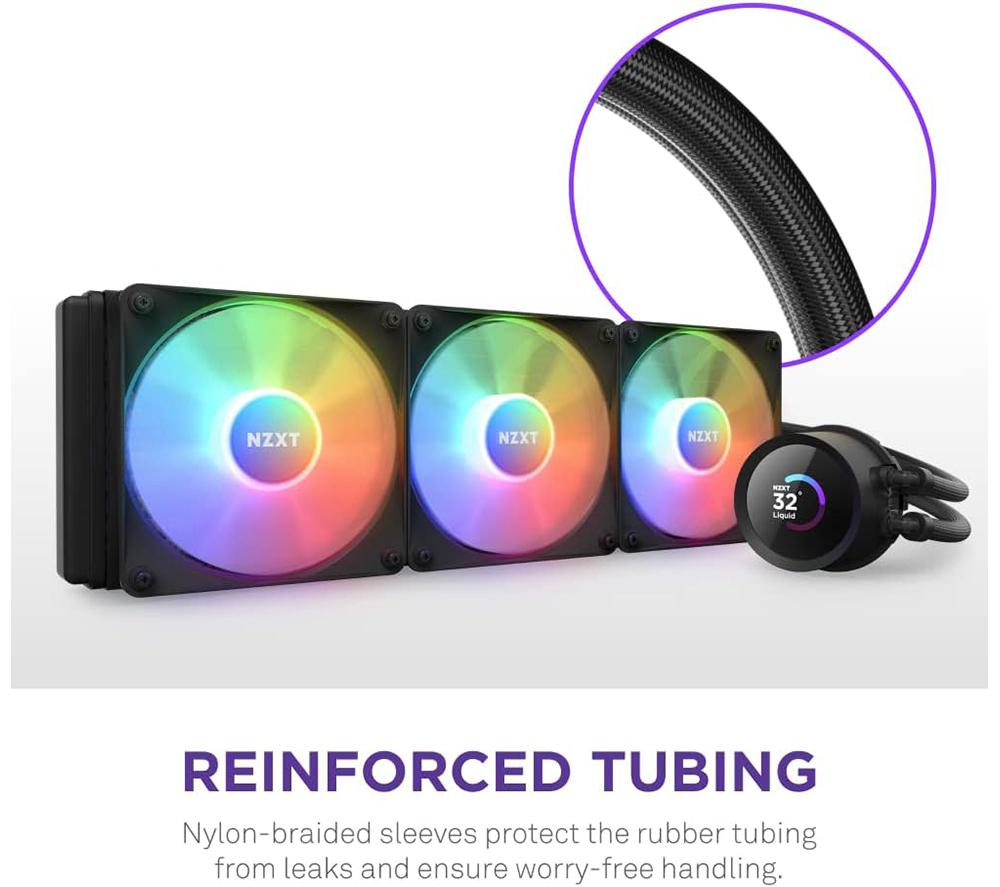 NZXT Kraken 360 RGB 360 mm Liquid CPU Cooler - RGB LED, Black image number 5 of 8