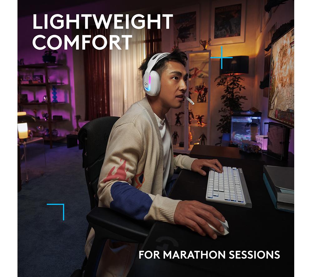 LOGITECH G522 LIGHTSPEED Wireless Gaming Headset - White image number 6 of 9