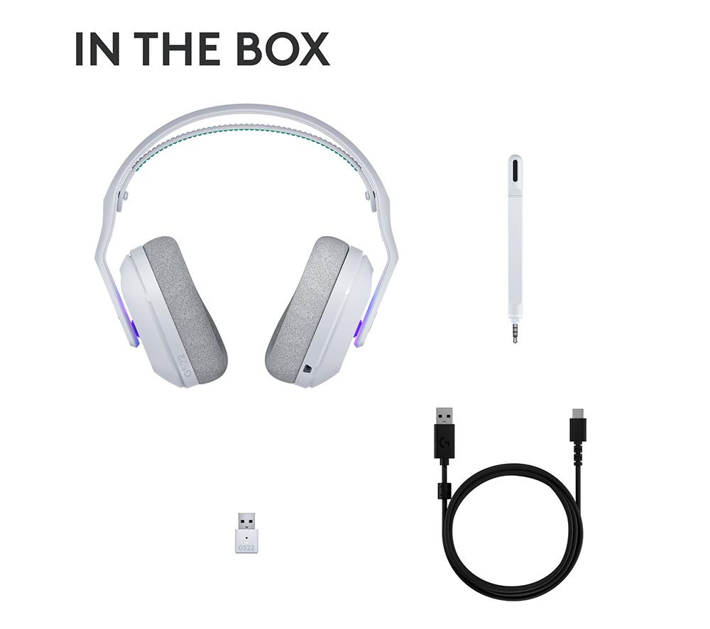 Buy LOGITECH G522 LIGHTSPEED Wireless Gaming Headset - White | Currys