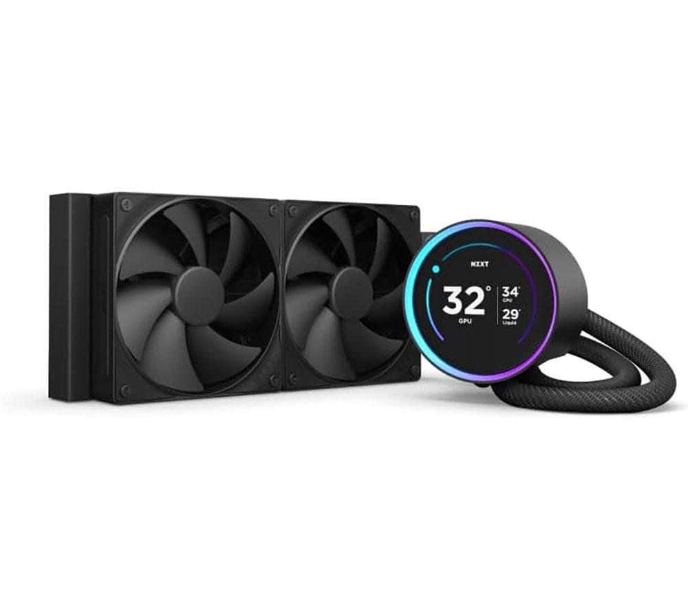 Nzxt Kraken Elite 240 Rgb 280 Mm Liquid Cpu Cooler - Rgb Led, Black, Black