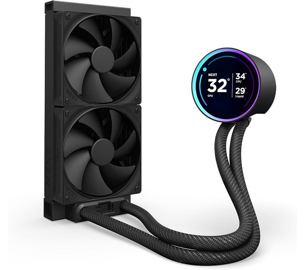 NZXT Kraken Elite 240 RGB 240 mm Liquid CPU Cooler 2400 RPM - RGB LED, Black image number 10 of 12